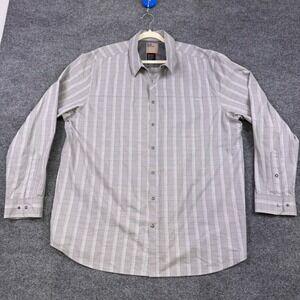 5.11 Tactical Mens 2XL Grey Plaid Long Sleeve Snap Front Button Down Shirt